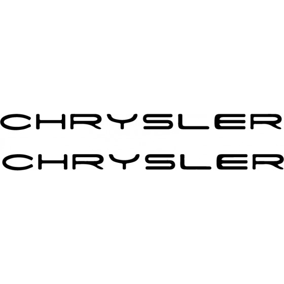 2x Chrysler Ecriture Vinyl...