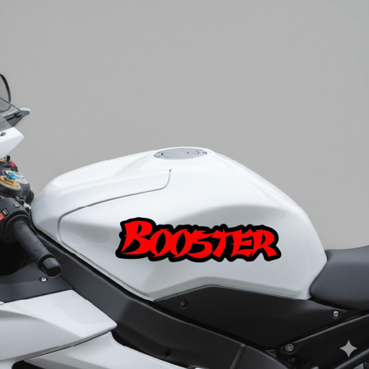 Mbk Booster Red Stickers Decals 2x - DecalsHouse