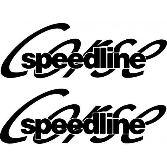 2x Stickers Speedline Corse...