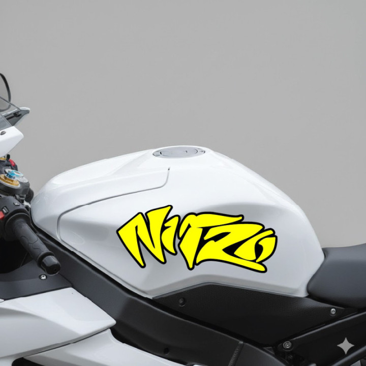 Mbk Nitro Yellow Stickers Decals 2x - DecalsHouse