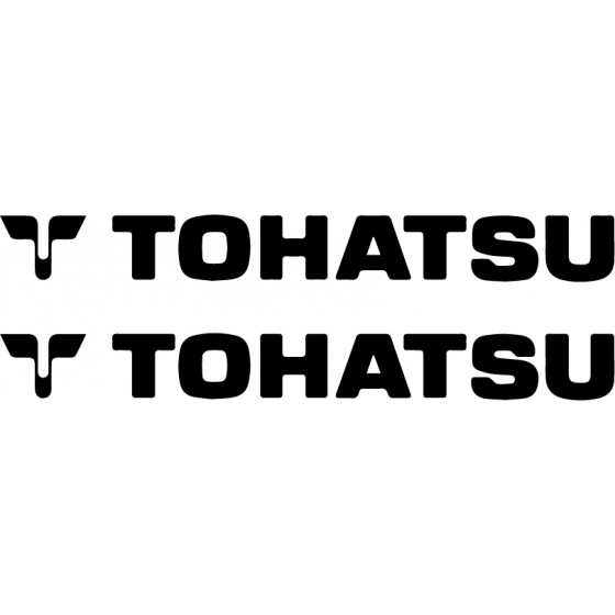 2x Stickers Tohatsu Logo...