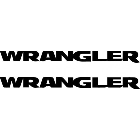 2x Jeep Wrangler Logo Vinyl...