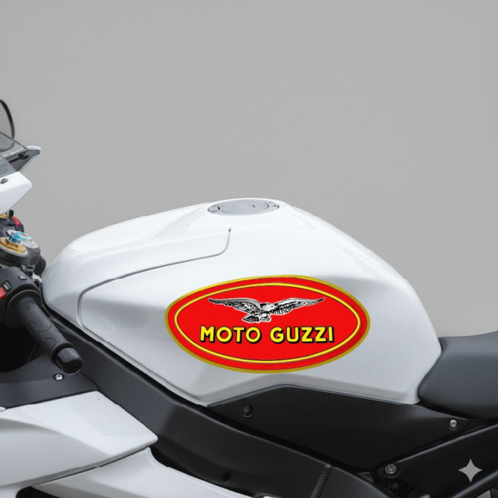 Moto Guzzi Logo Style 8 Stickers Decals 2x - DecalsHouse