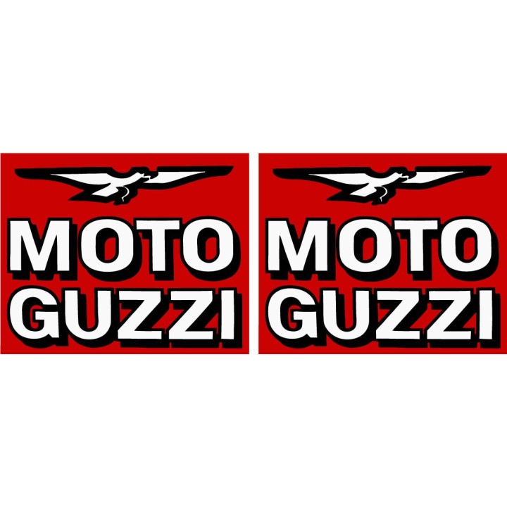 Moto Guzzi Logo Style 9 Stickers Decals 2x - DecalsHouse