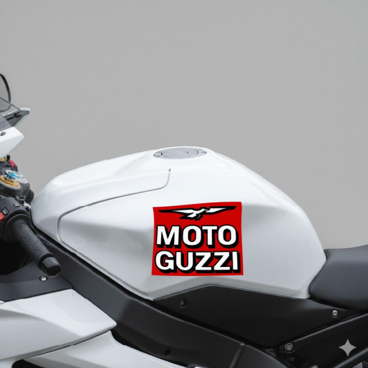 Moto Guzzi Logo Style 9 Stickers Decals 2x - DecalsHouse