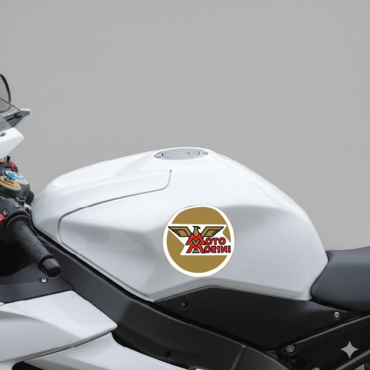 Moto Morin Logo Style 3 Stickers Decals 2x - DecalsHouse