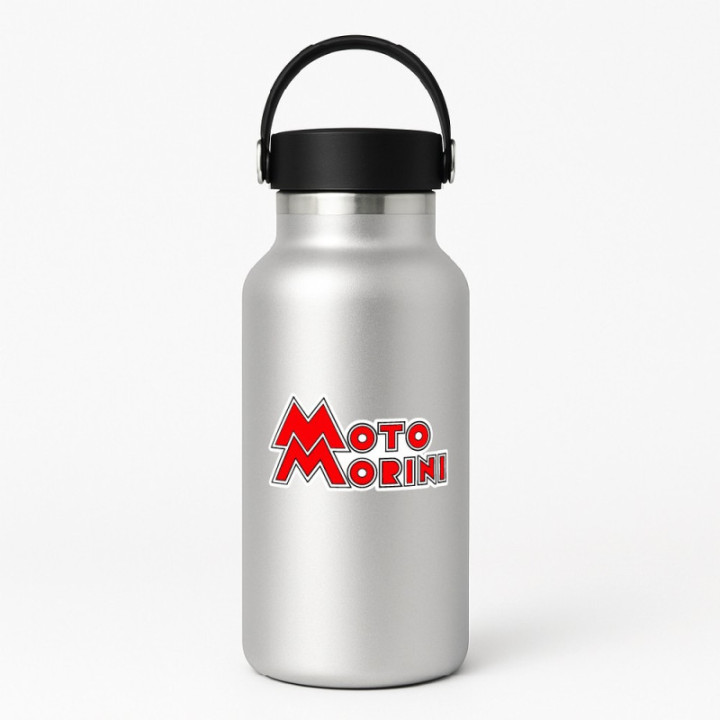 Moto Morini Logo Red Stickers Decals 2x - DecalsHouse