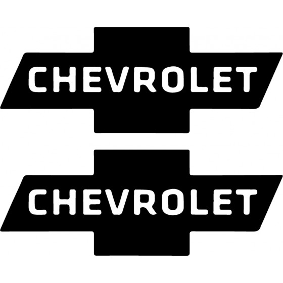 2x Chevrolet Logo Decals...