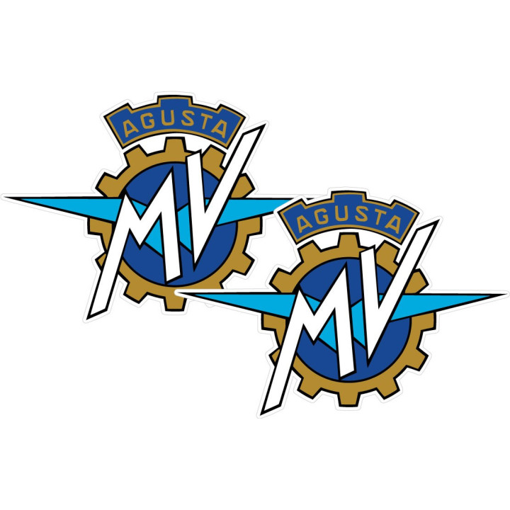 MV Agusta Logo Style 2 Stickers – Brutale F4 Decals (2-Pack)