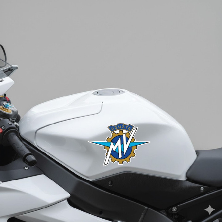 MV Agusta Logo Style 2 Stickers – Brutale F4 Decals (2-Pack)