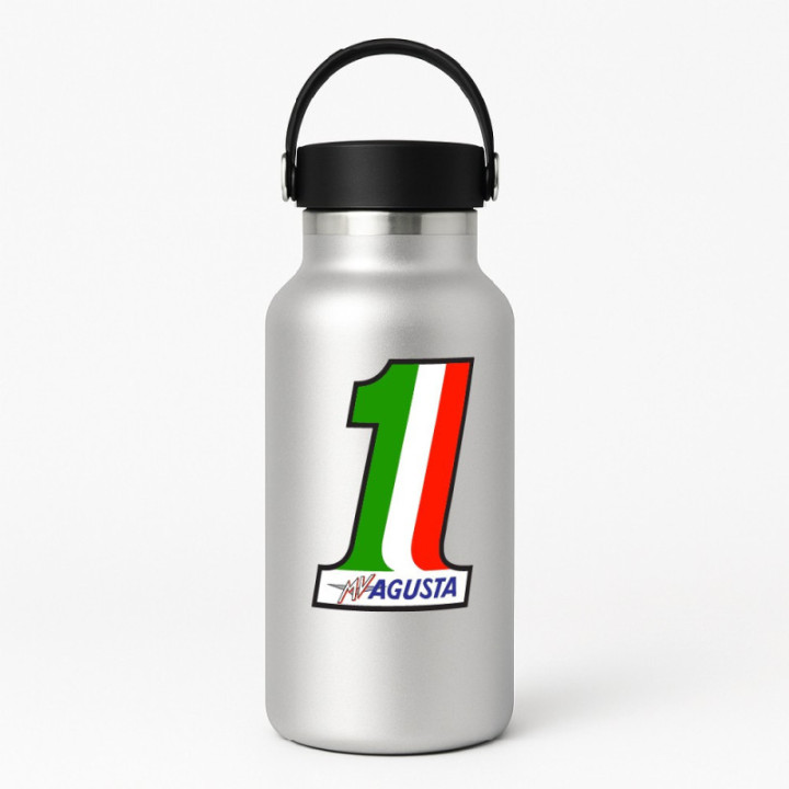 Mv Agusta Number One Stickers Decals 2x - DecalsHouse