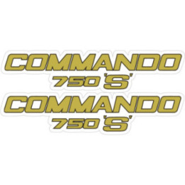 Norton Commando 750s Stickers Decals 2x - DecalsHouse