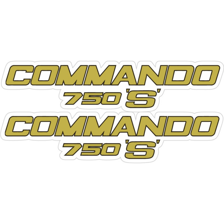 Norton Commando 750s Stickers Decals 2x - DecalsHouse