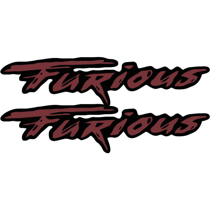 Peugeot Snake Furious Style 2 Stickers Decals 2x - DecalsHouse