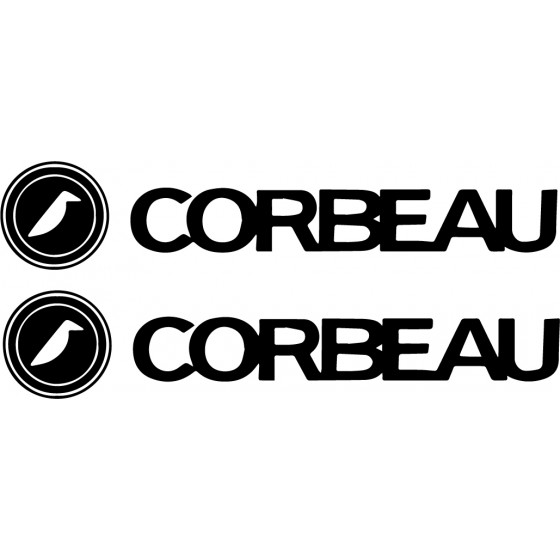 2x Corbeau Vinyl Decals...