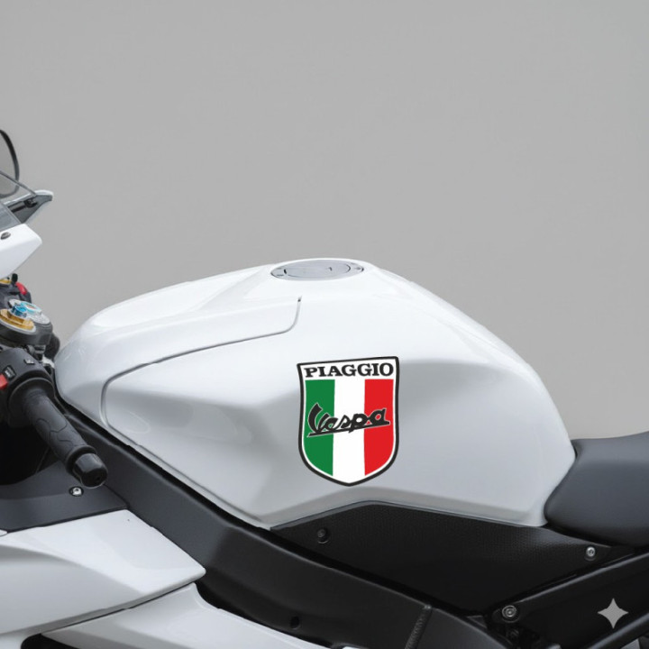 Piaggio Logo Px Italy Style 2 Stickers Decals 2x - DecalsHouse