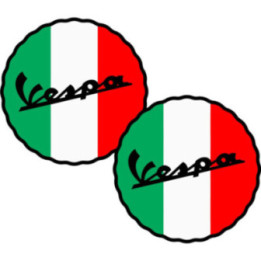 Piaggio Vespa Italia Logo Style 2 Stickers Decals 2x - DecalsHouse