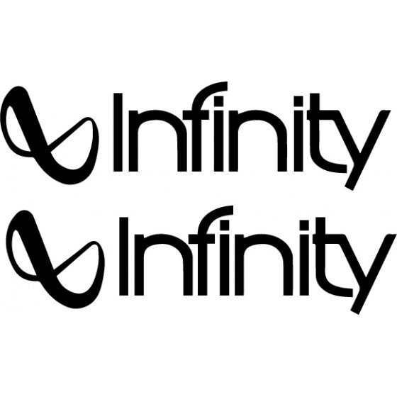 2x Infinity Decals Stickers