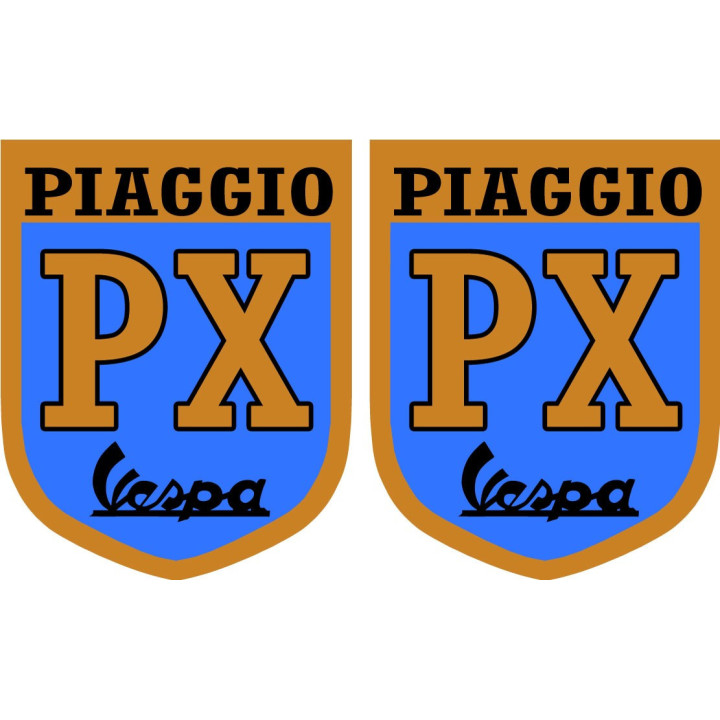 Piaggio Vespa Px Style 2 Stickers Decals 2x - DecalsHouse