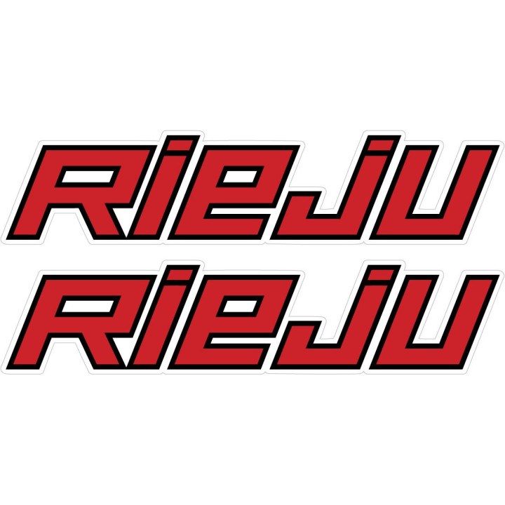Rieju Logo Red Stickers Decals 2x - DecalsHouse