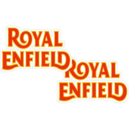 Royal Enfield Logo Text Stickers Decals 2x - DecalsHouse