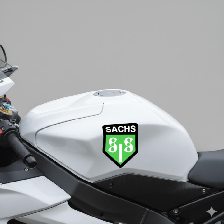 Sachs Logo Badge Stickers Decals 2x - DecalsHouse