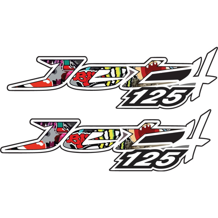 Sym Jet 125 Stickers Decals 2x - DecalsHouse