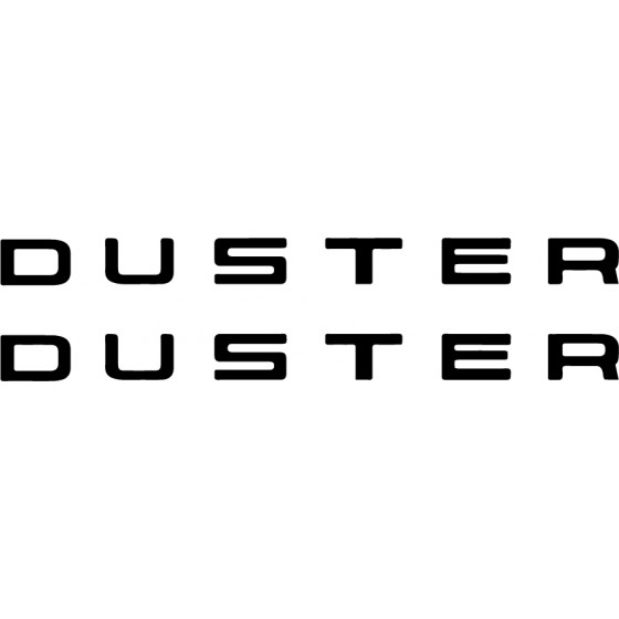 2x Dacia Duster Logo Vinyl...
