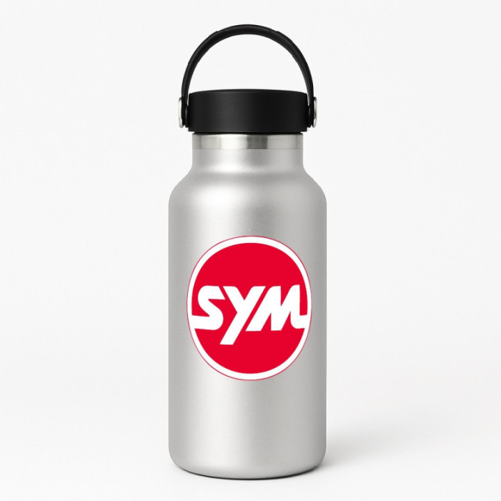 Sym Logo Round Stickers Decals 2x - DecalsHouse