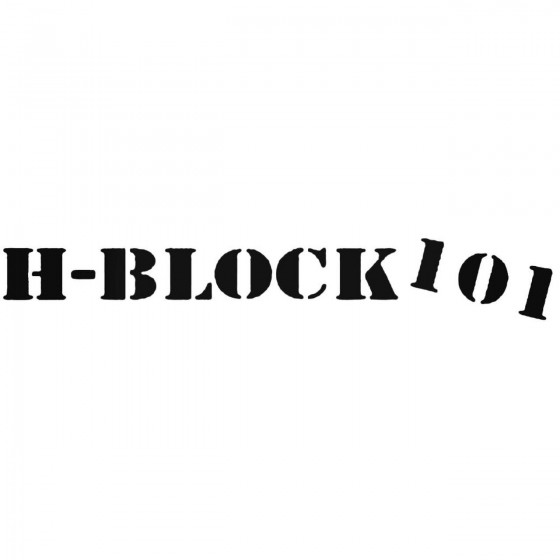 H Block Band Decal Sticker