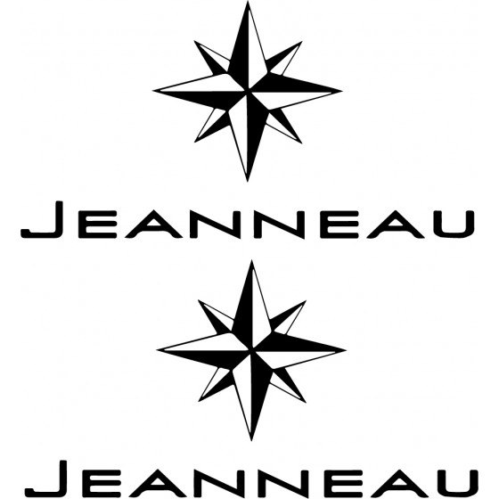 2x Stickers Jeanneau...