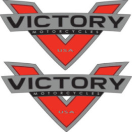 Victory Logo Stickers Decals 2x - DecalsHouse