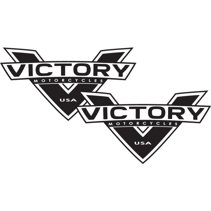 Victory Logo Style 3 Stickers Decals 2x - DecalsHouse