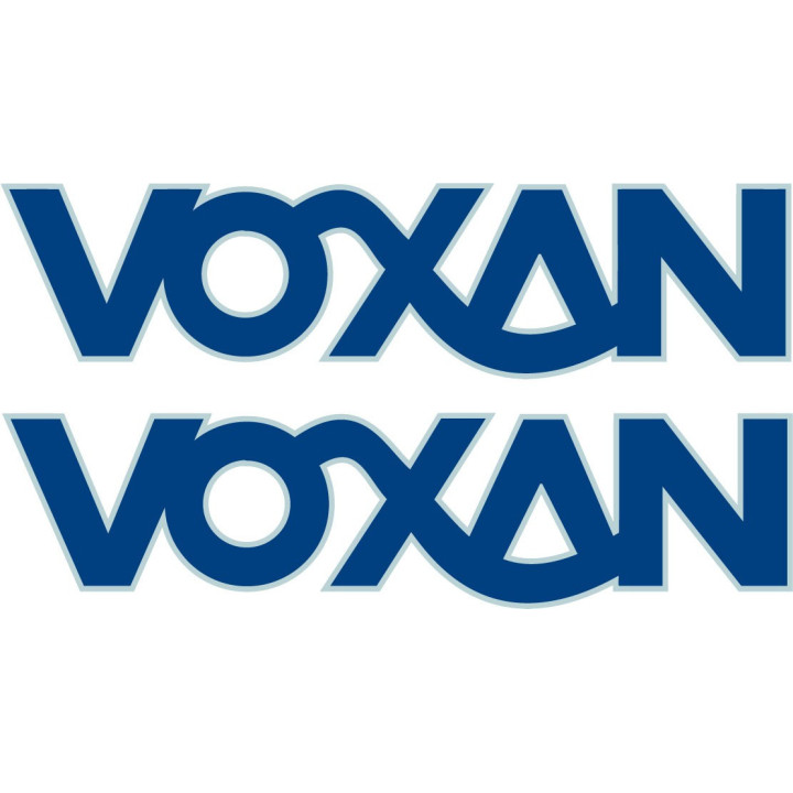 Voxan Logo Lettering Stickers Decals 2x - DecalsHouse
