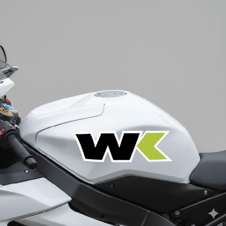WK Motorcycles Stickers – Street Bike Bodywork Decals (2-Pack)