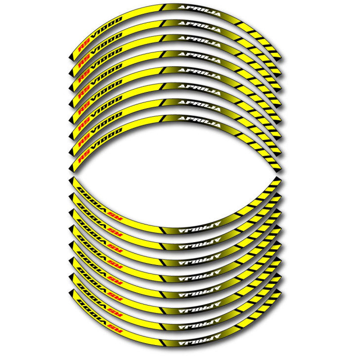 Aprilia Rsv 1000 Style 3 Wheel Stripes Stickers Decals - DecalsHouse