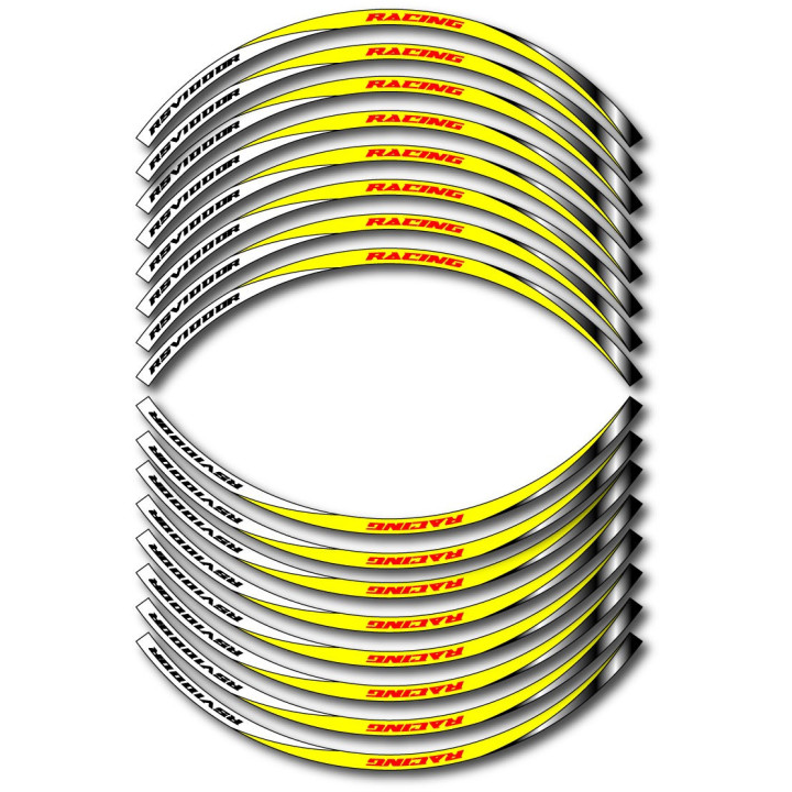 Aprilia Rsv 1000r Style 12 Wheel Stripes Stickers Decals - DecalsHouse
