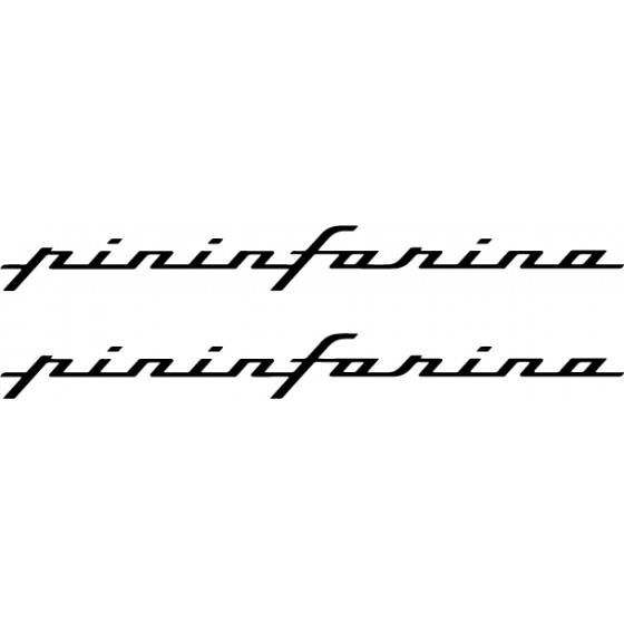 2x Pininfarina Vinyl Decals...
