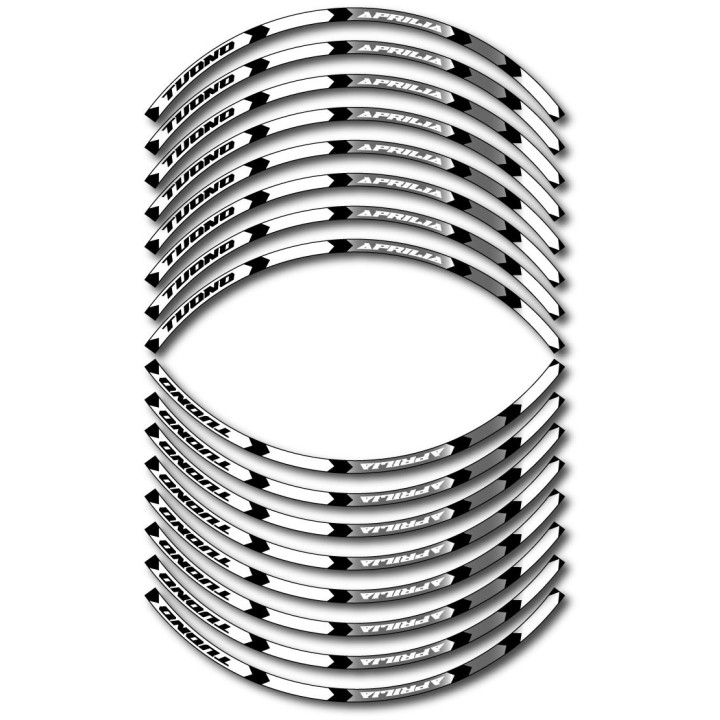 Aprilia Tuono Style 10 Wheel Stripes Stickers Decals - DecalsHouse