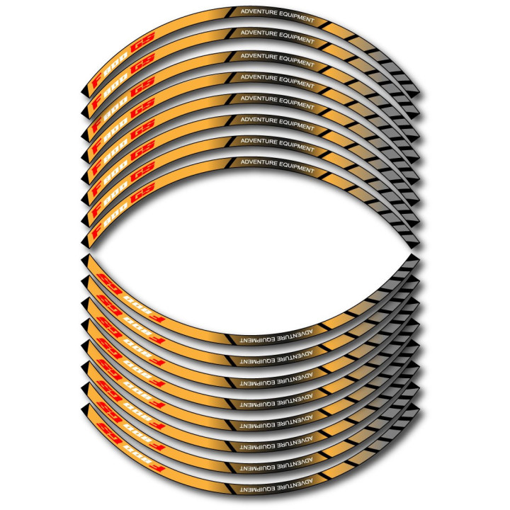 Bmw F 800 Gs Wheel Stripes Stickers Decals - DecalsHouse