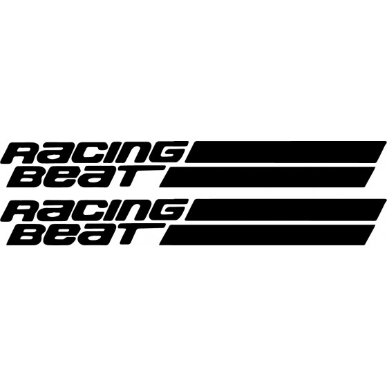 2x Racing Beat Vinyl Decals...