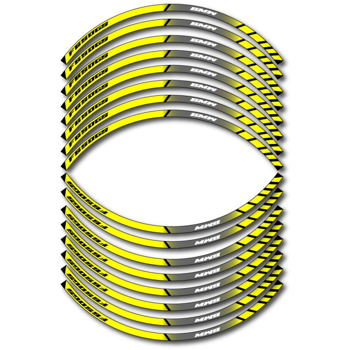 Bmw F650 Gs Style 12 Wheel Stripes Stickers Decals - DecalsHouse