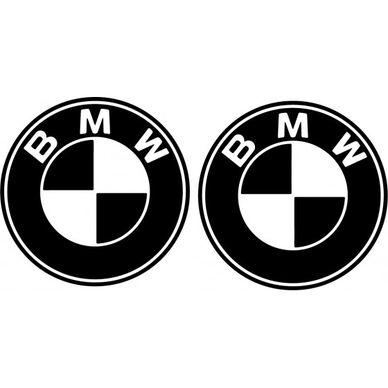 2x Bmw Logo Round Vinyl...