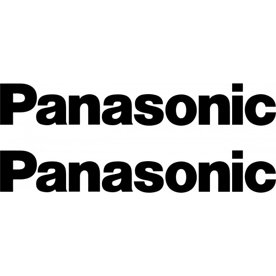 2x Panasonic Decals Stickers