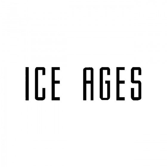 Ice Agesband Logo Vinyl Decal