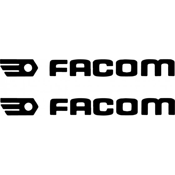 2x Facom Vinyl Decals Stickers