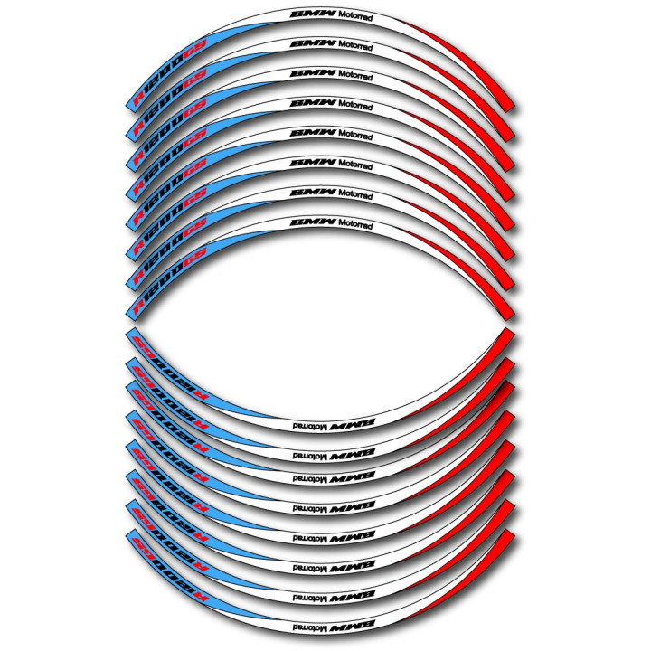 Bmw R 1200 Gs Adventure Style 2 Wheel Stripes Stickers Decals - DecalsHouse