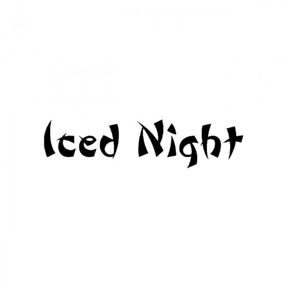 Iced Nightband Logo Vinyl...