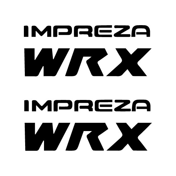 2x Impreza Wrx Decals Stickers