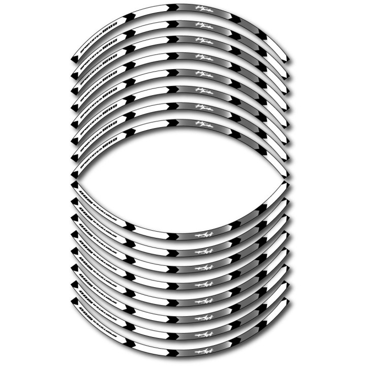 Harley Davidson Sportster 1200 Style 10 Wheel Stripes Stickers Decals - DecalsHouse